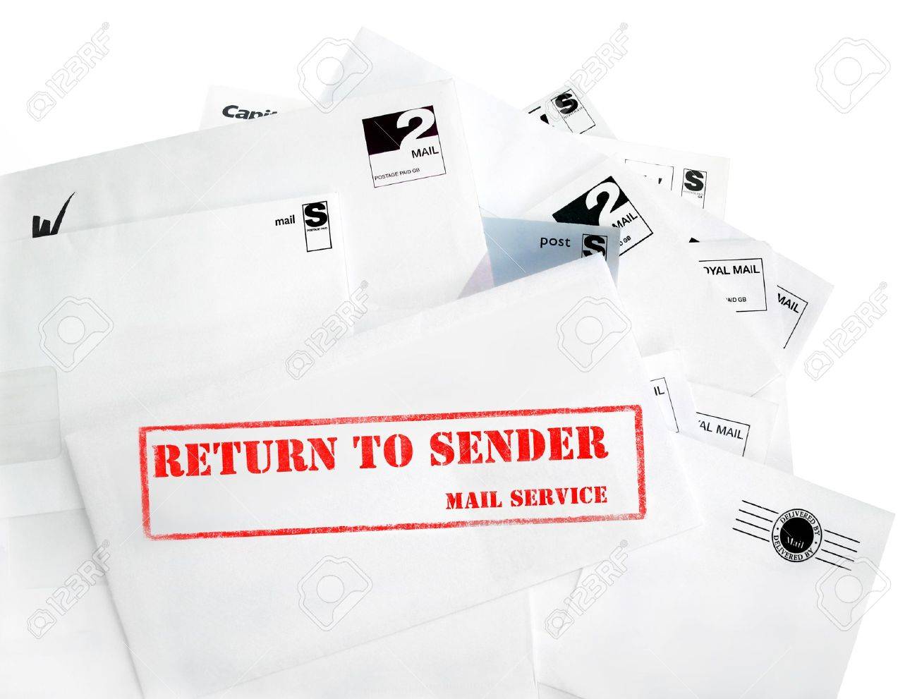 Return To Sender With Copyspace A Pile Of Mail Possibly Junk