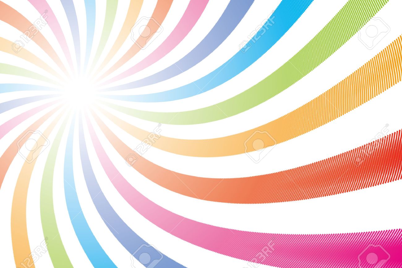背景の壁紙虹 虹色 ラジアル 7 色 販売 プロモーション 広告 広告 商業のイラスト素材 ベクタ Image