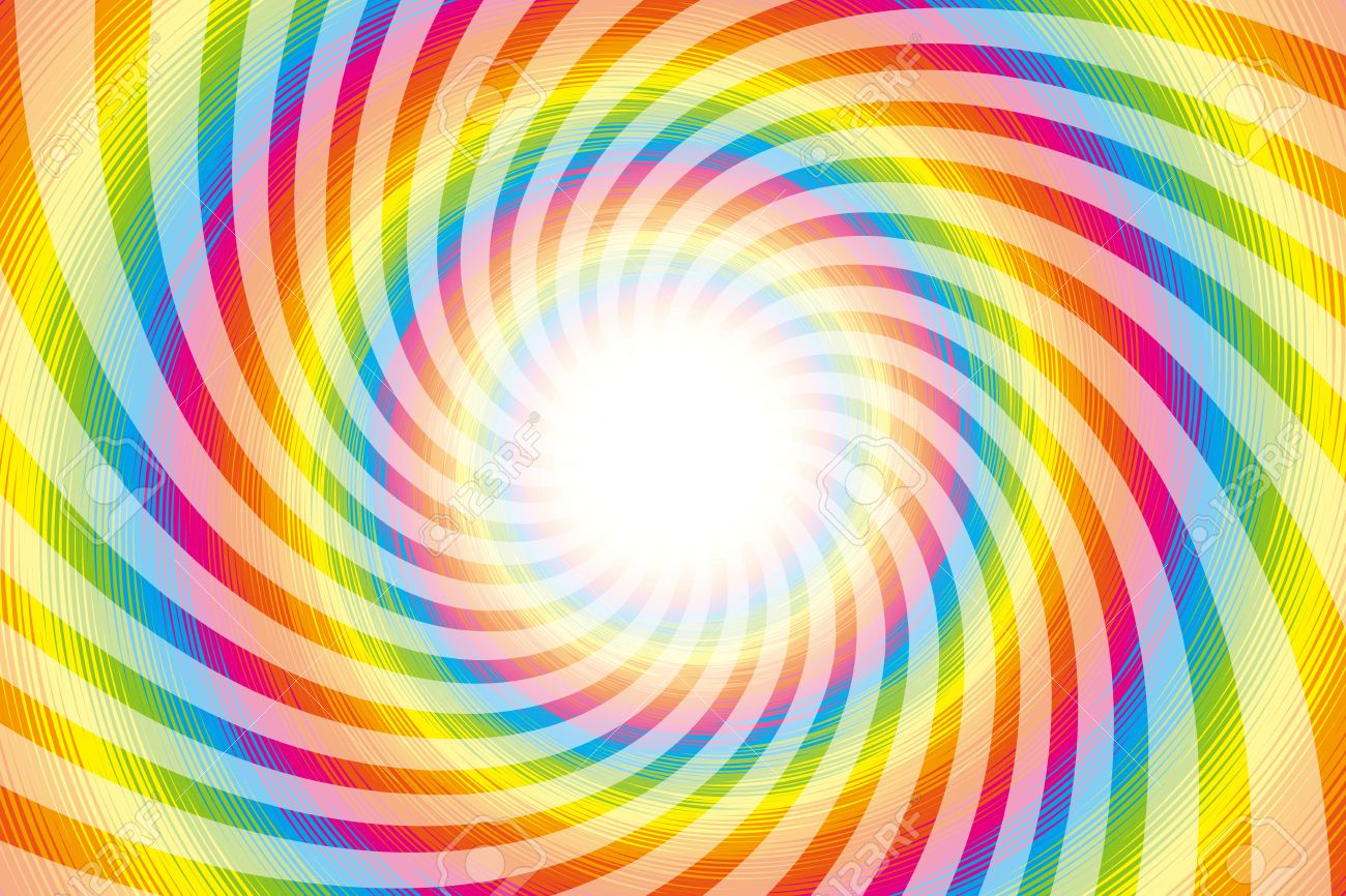材料 ラテン サイケデリック 虹色虹色 色 カラフルな旋風 旋回 螺旋状を壁紙します のイラスト素材 ベクタ Image