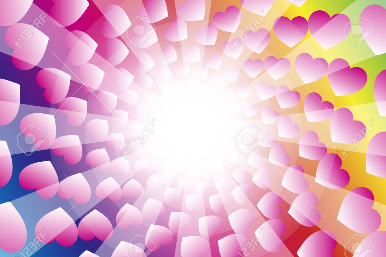 背景素材壁紙 バレンタインの日 白 シンボル ハート柄 愛 ロマンス カップル 恋人 のイラスト素材 ベクタ Image