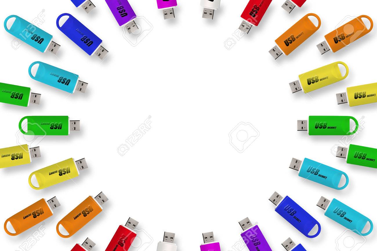 背景素材壁紙 カラフルな素材 Usb メモリ フラッシュ メモリ 虹 スペクトル 虹色 広告 の写真素材 画像素材 Image