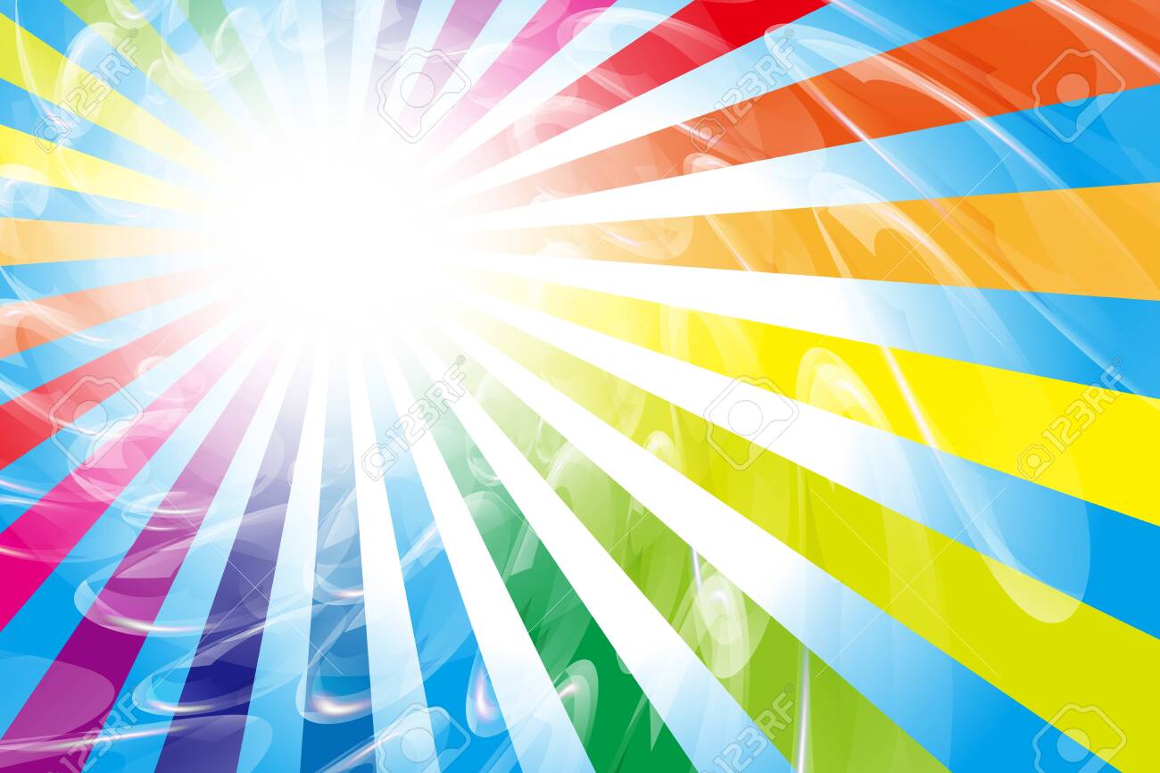 Background Material Wallpaper Illustration Party Image Rainbow Color Bubble Radiation Light Free Freesize Bubble Royalty Free Cliparts Vectors And Stock Illustration Image