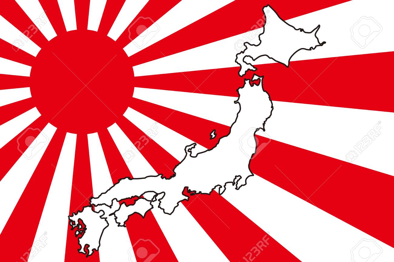 Background Wallpaper Vector Illustration Japan Map Islands Map Hinomaru Japanese Royalty Free Cliparts Vectors And Stock Illustration Image
