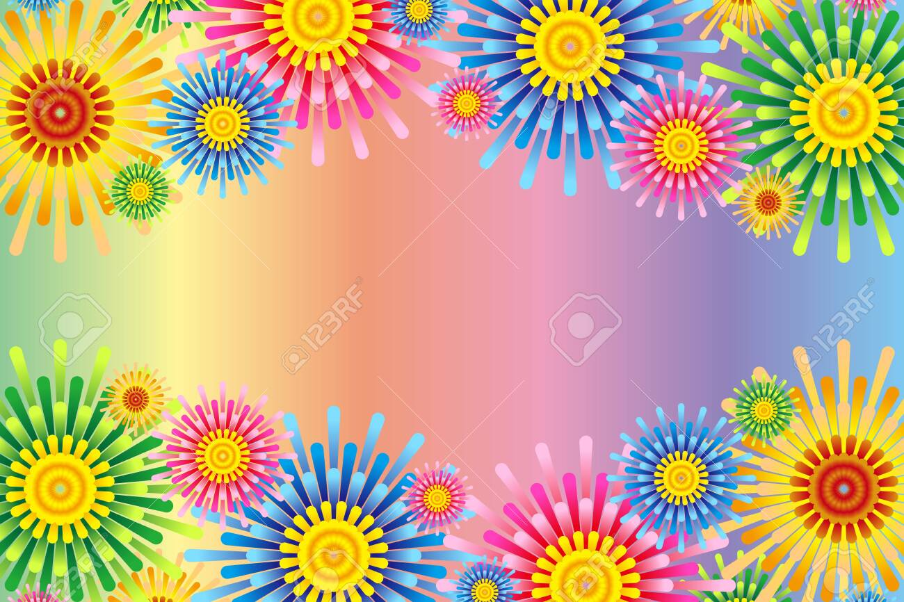 Colorful Vector Illustration Background Wallpaper Flower Pattern Free Royalty Free Cliparts Vectors And Stock Illustration Image 129546798