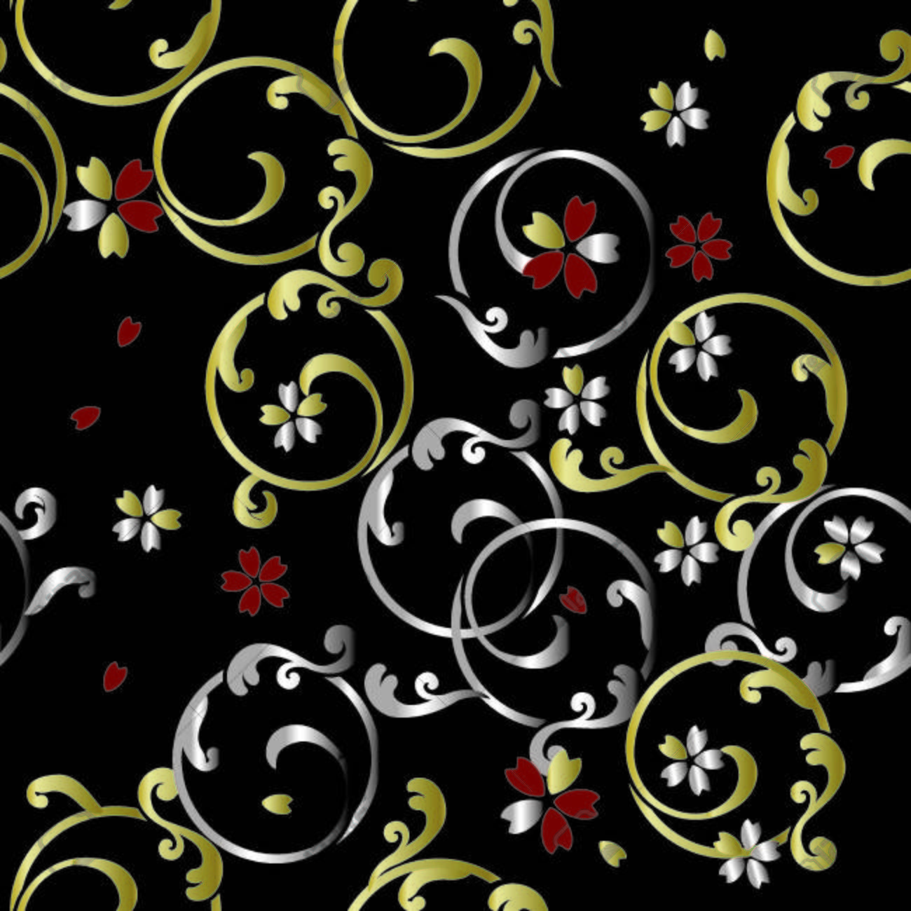 日本の唐草模様のイラスト素材・ベクター Image 63181186