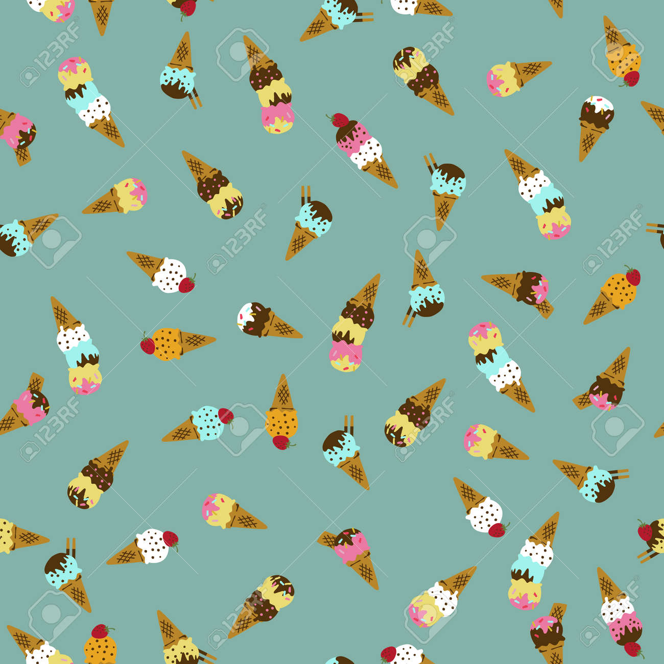 Ice cream pattern.
Seamless pattern. Material for wallpaper and wrapping paper. Textile design. - 169172693 Ice cream pattern.
Seamless pattern. Material for wallpaper and wrapping paper. Textile design. - 169172693