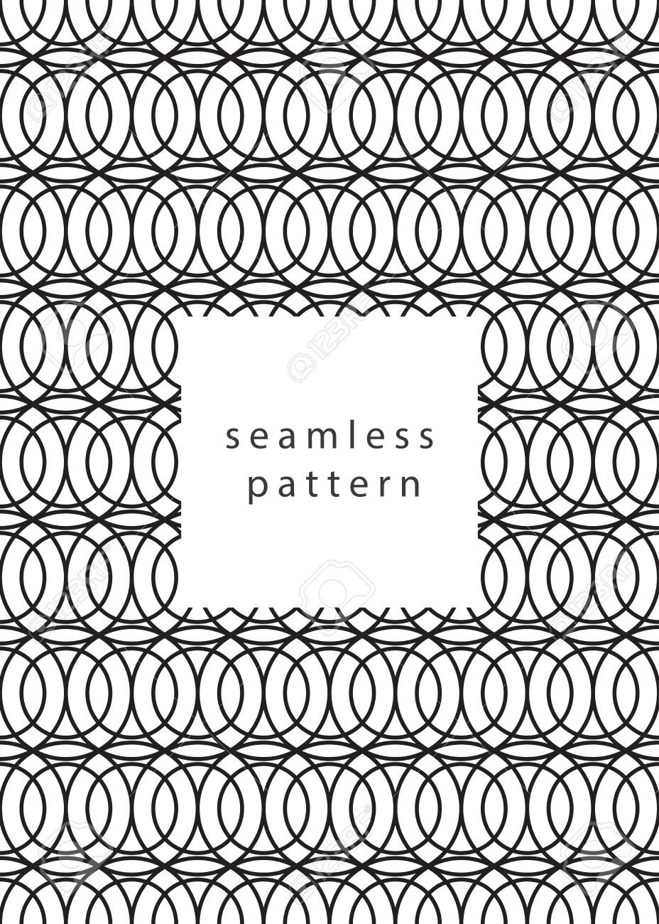 seamless geometric pattern geometric lace with circles minimal vector geometric pattern