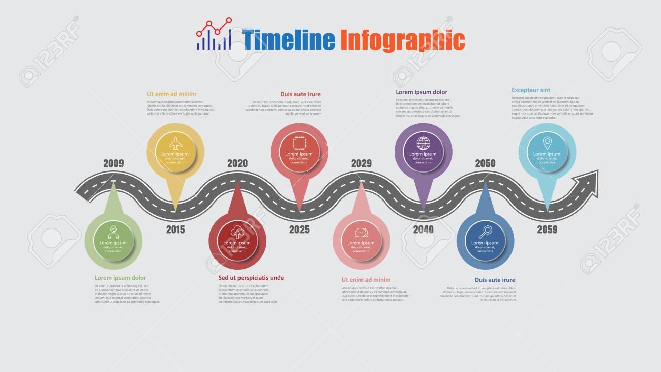 Road map business timeline infographic with 8 step pins designed for abstract background elements diagram planning process web pages digital technology data presentation chart. Vector illustration - 114777143 Road map business timeline infographic with 8 step pins designed for abstract background elements diagram planning process web pages digital technology data presentation chart. Vector illustration - 114777143