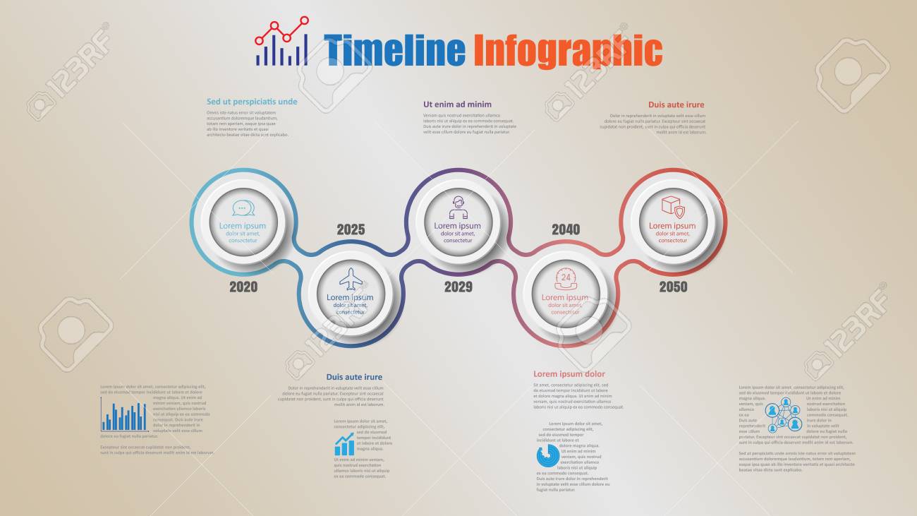 Road map business timeline infographic with 5 steps circle designed for background elements diagram planning process webpages workflow digital marketing data presentation chart. Vector illustration - 111975115 Road map business timeline infographic with 5 steps circle designed for background elements diagram planning process webpages workflow digital marketing data presentation chart. Vector illustration - 111975115
