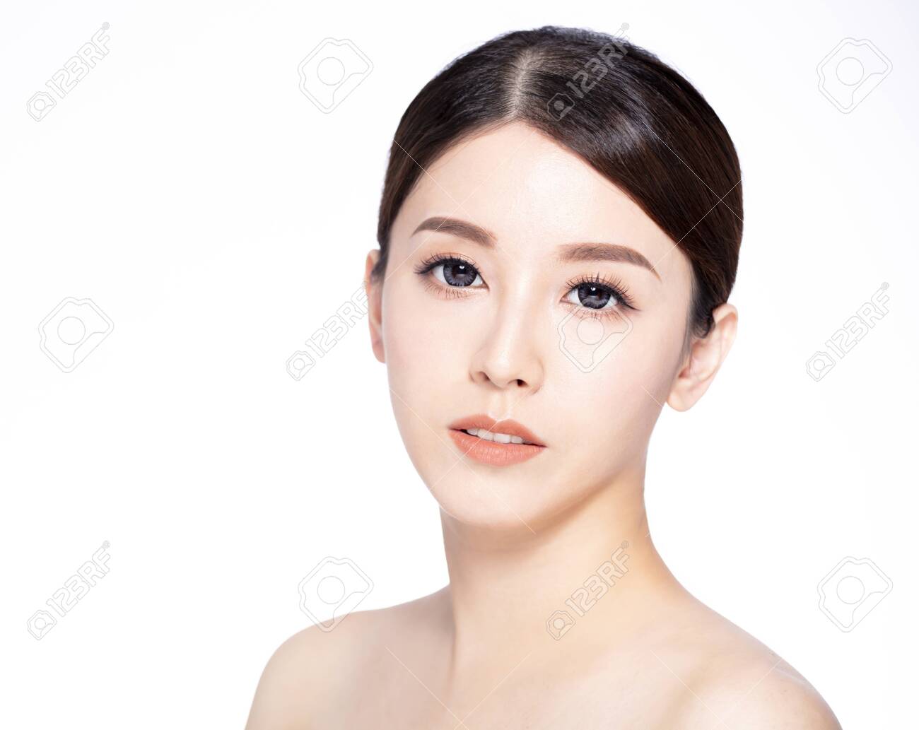 closeup young beauty face with clean fresh skin - 146946719 closeup young beauty face with clean fresh skin - 146946719