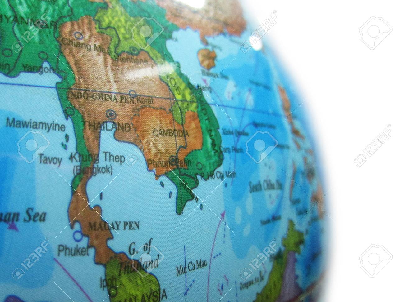 タイの地図と地球儀の一部 の写真素材 画像素材 Image タイの地図と地球儀の一部 の写真素材 画像素材 Image