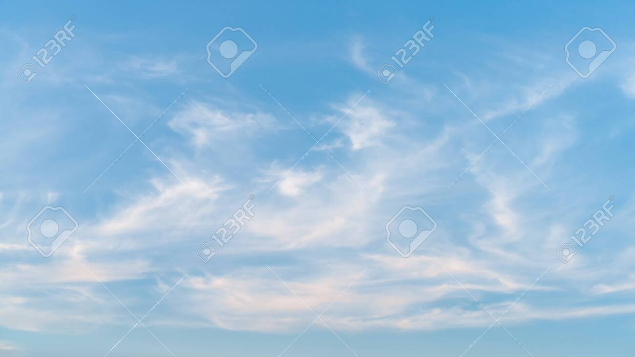 Sunset sky and white clouds abstract background. Copy space of nature and environment concept. - 122405155 Sunset sky and white clouds abstract background. Copy space of nature and environment concept. - 122405155