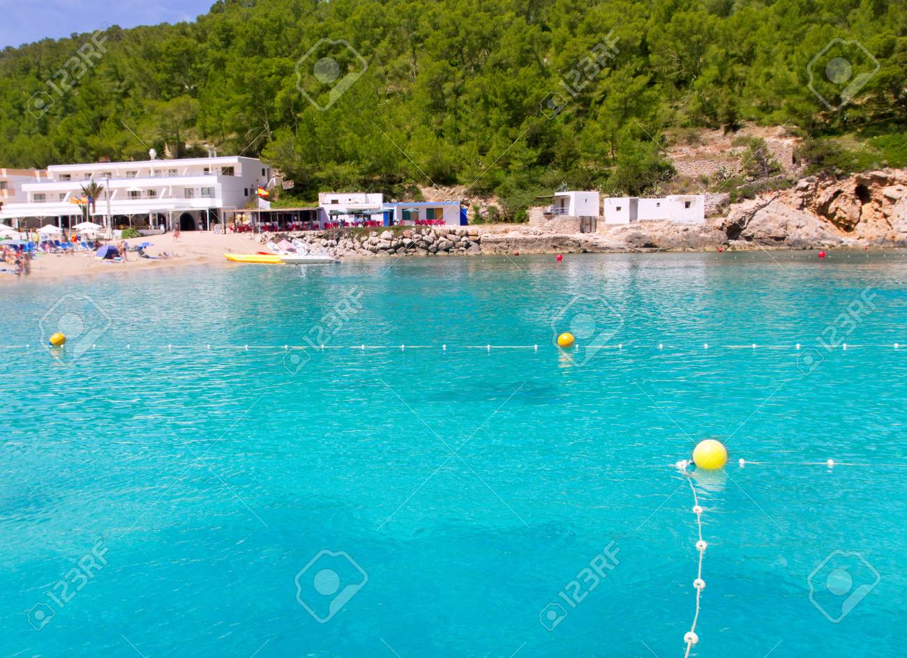 Ibiza Port De San Miquel San Miguel Beach With Turquoise Water