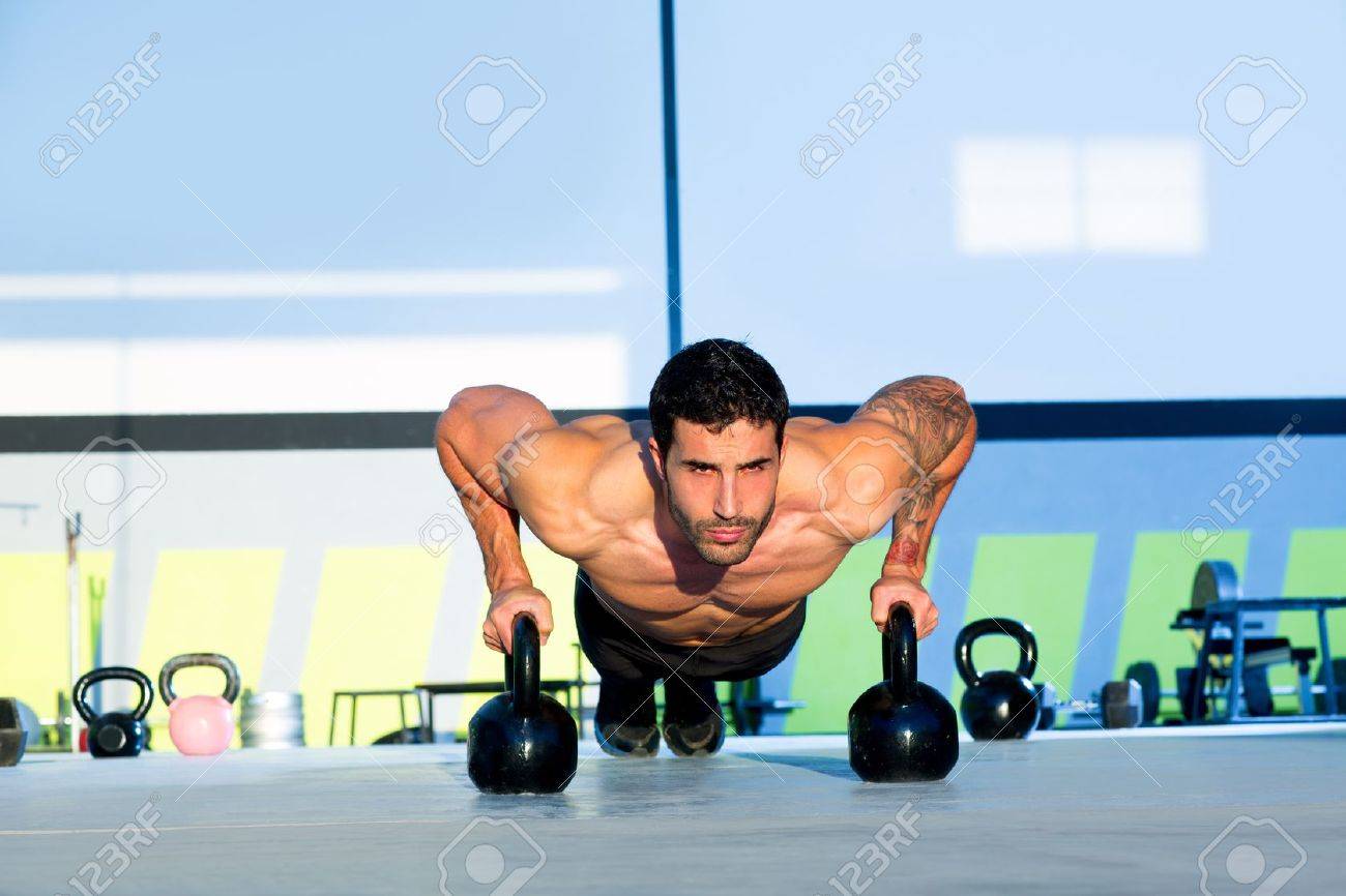 Gym Man Push-up Strength Pushup 