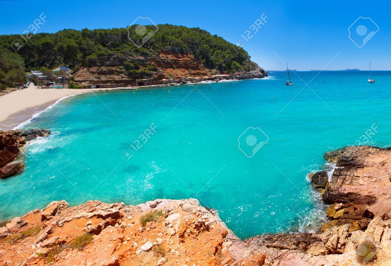 Ibiza Cala Salada In San Antonio Abad At Balearic Islands Spain Stock Photo Picture And Royalty Free Image Image 22735584