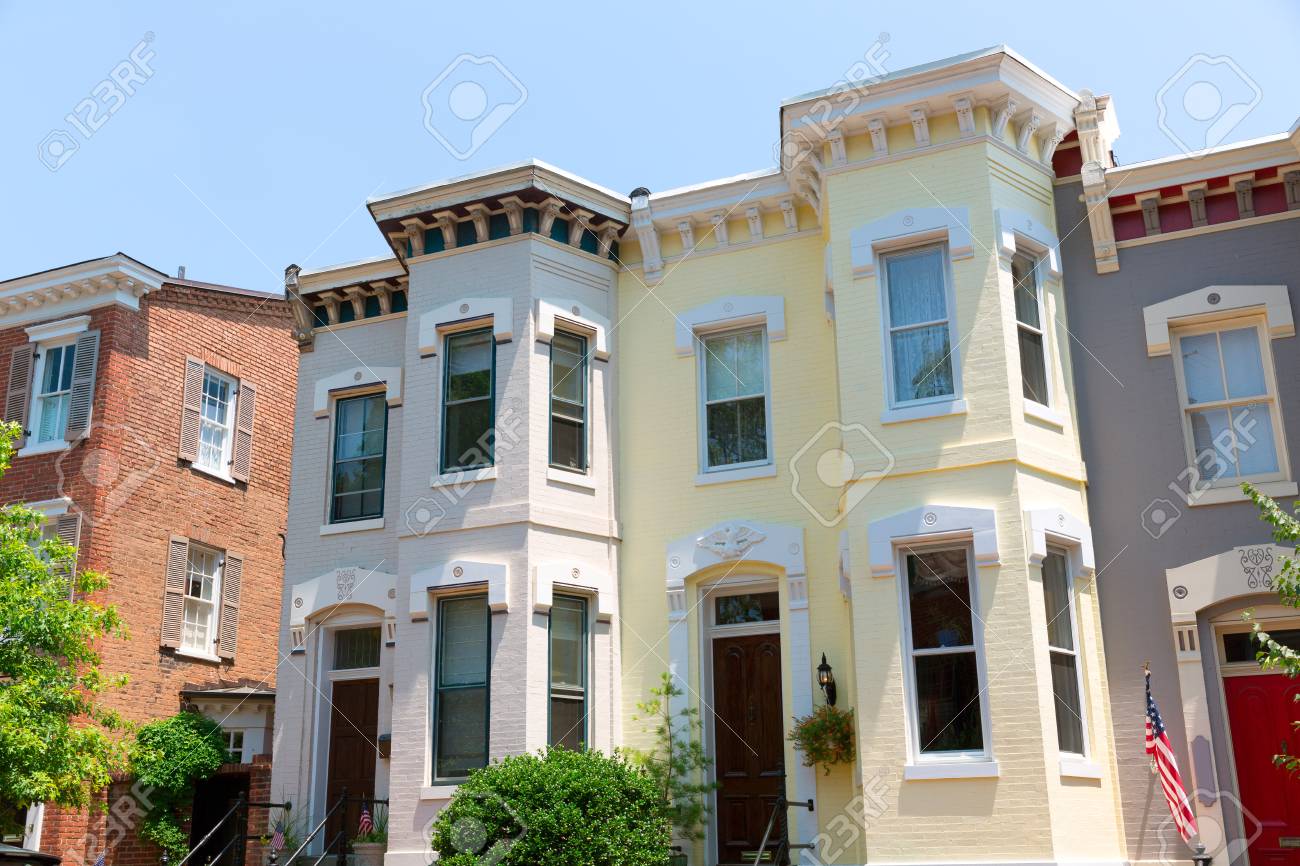 조지 타운 역사 지구 타운 하우스 Facades 워싱턴 DC에서 미국 로열티 무료 사진, 그림, 이미지 그리고 스톡포토그래피.  Image 36930374