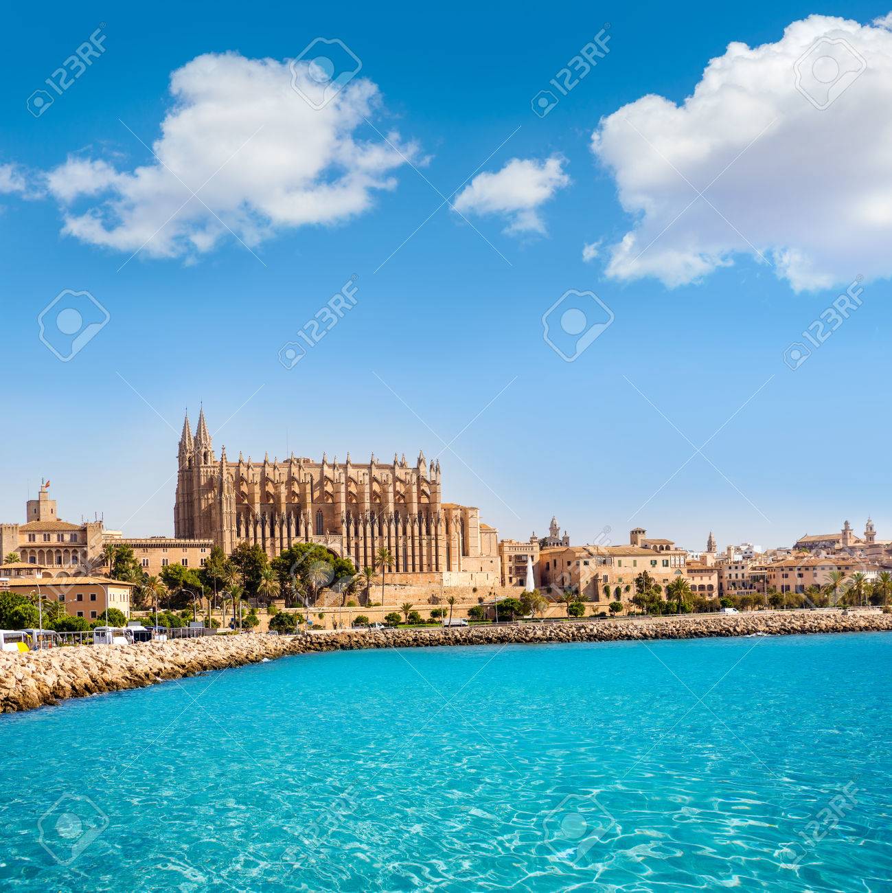 Majorca Palma Cathedral Seu Seo of Mallorca at Balearic Islands Spain - 37632596 Majorca Palma Cathedral Seu Seo of Mallorca at Balearic Islands Spain - 37632596