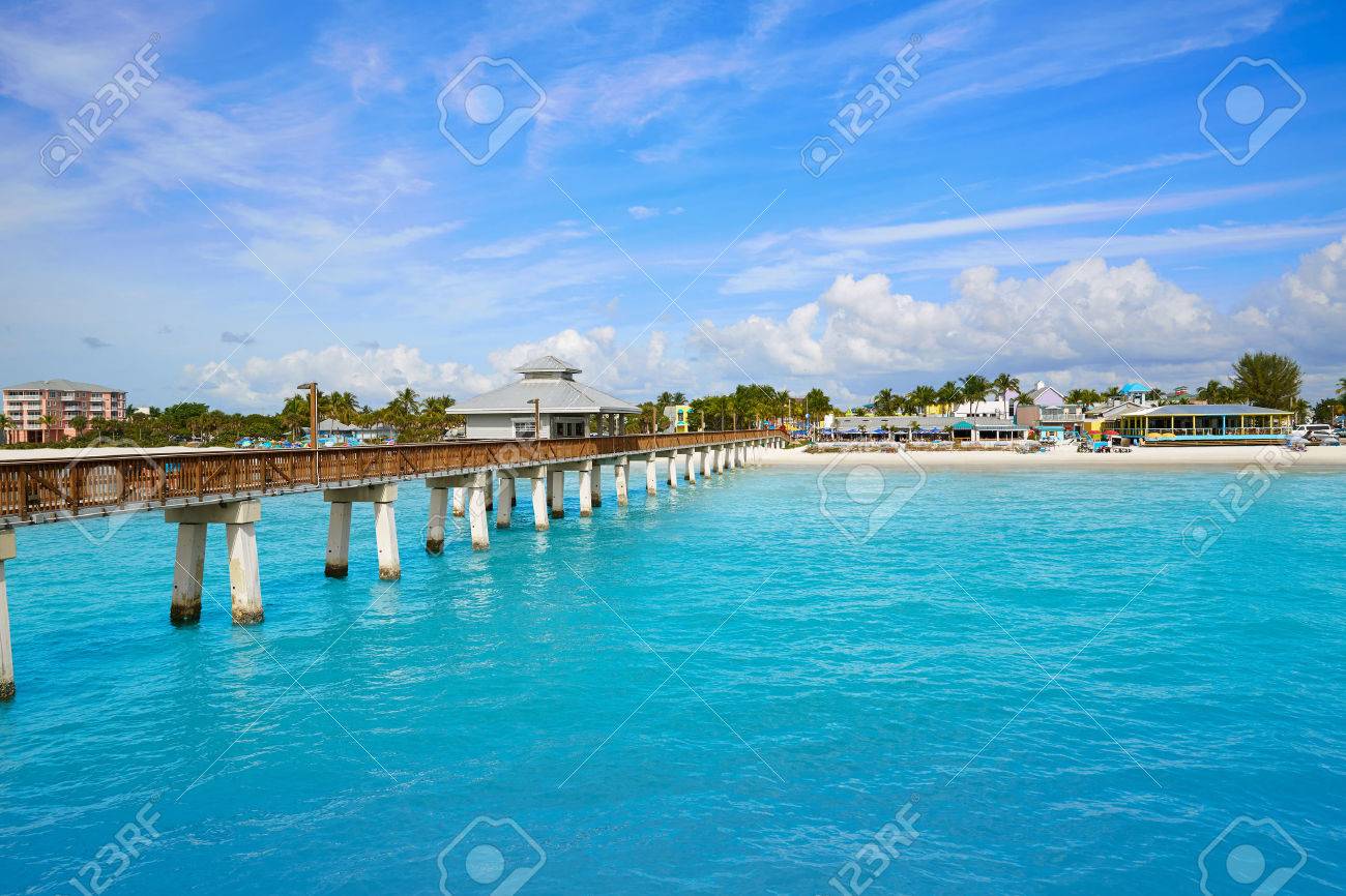 Florida Fort Myers Pier beach in USA - 58899869 Florida Fort Myers Pier beach in USA - 58899869