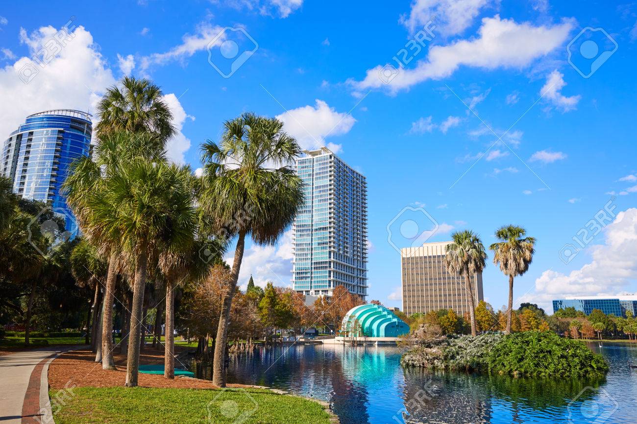 Orlando skyline fom lake Eola in Florida USA - 60127712 Orlando skyline fom lake Eola in Florida USA - 60127712