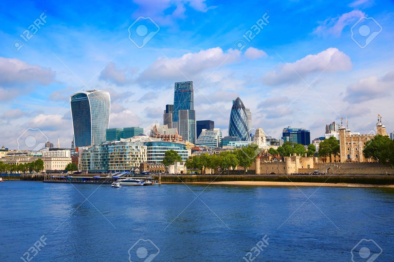 London financial district skyline Square Mile England UK - 71325493 London financial district skyline Square Mile England UK - 71325493