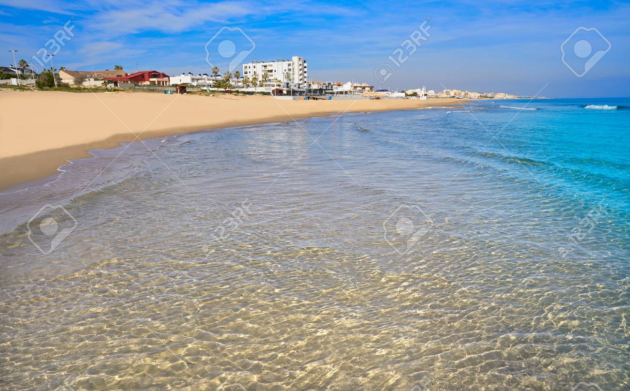 Playa De La Mata Beach In Torrevieja Of Alicante In Spain At Stock Photo Picture And Royalty Free Image Image 115800855