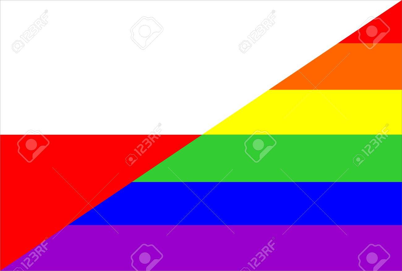 very big size gay proud flag illustration poland stock photo poland size