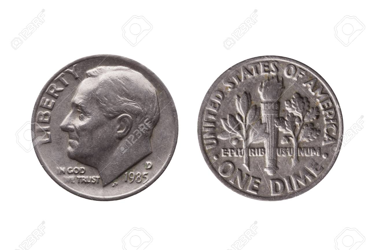 Usa Dime Nickel Coin 10 Cents Obverse Franklin D Roosevelt Stock Photo Picture And Royalty Free Image Image 107739907