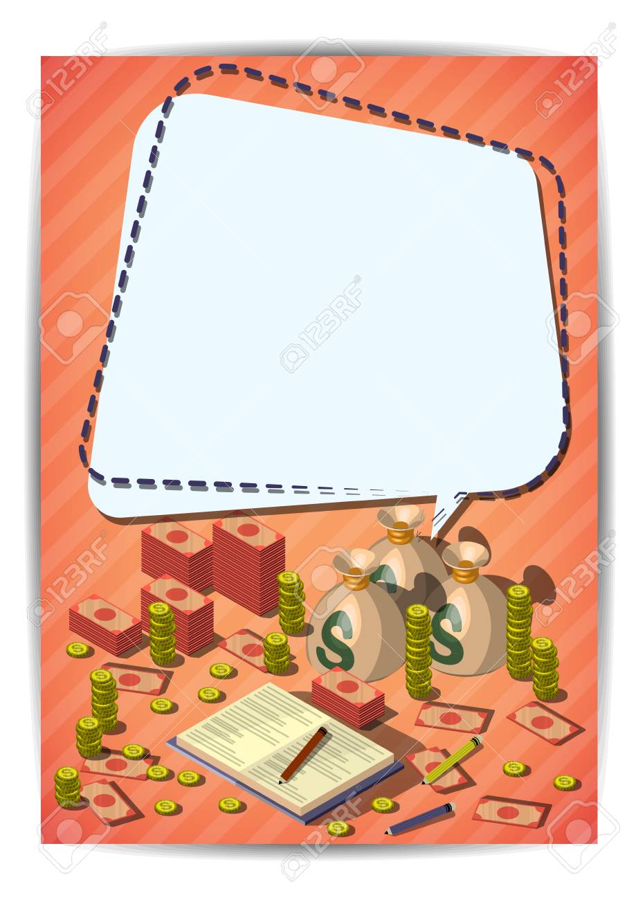 creative money template flyer brochure vector paper design template