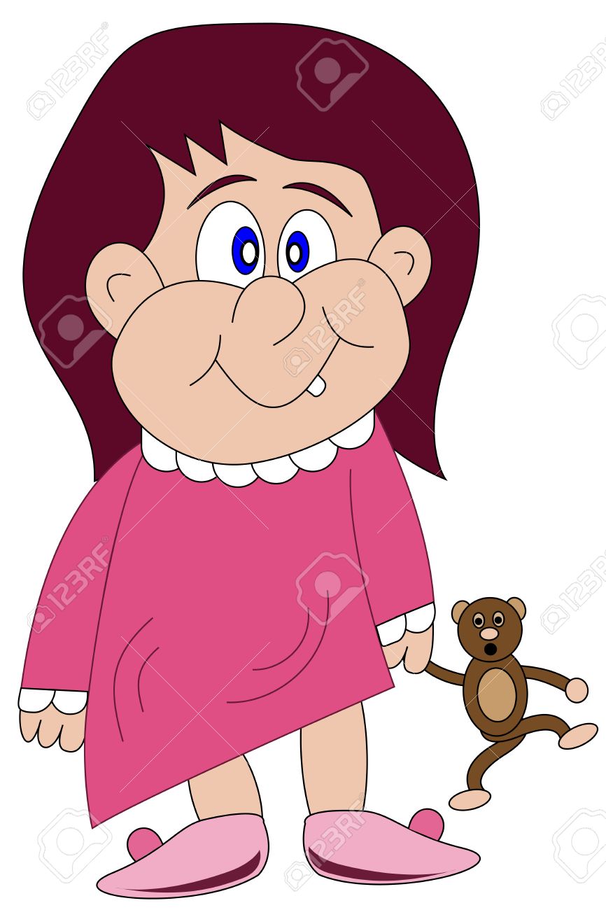 Night dress girl image clip Night dress girl image clip
