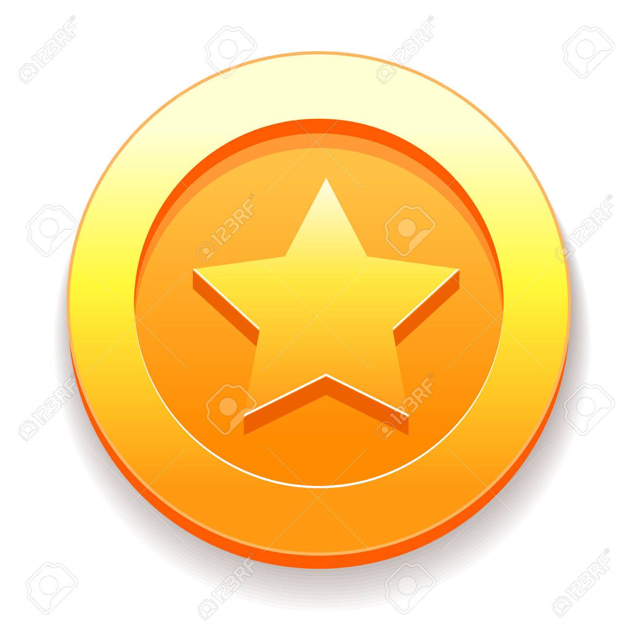 ベクトル ゲームからゴールド コイン アイコンのイラスト素材・ベクター Image 67768801