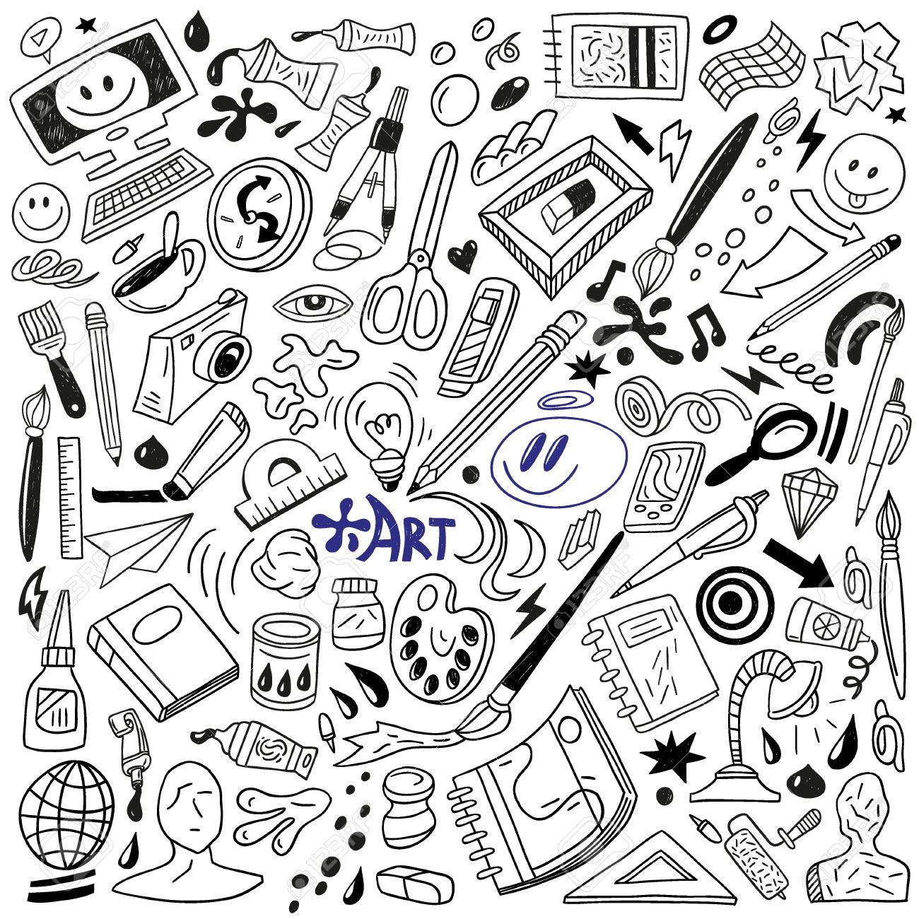 art doodles vector royalty free cliparts vectors and stock art doodle