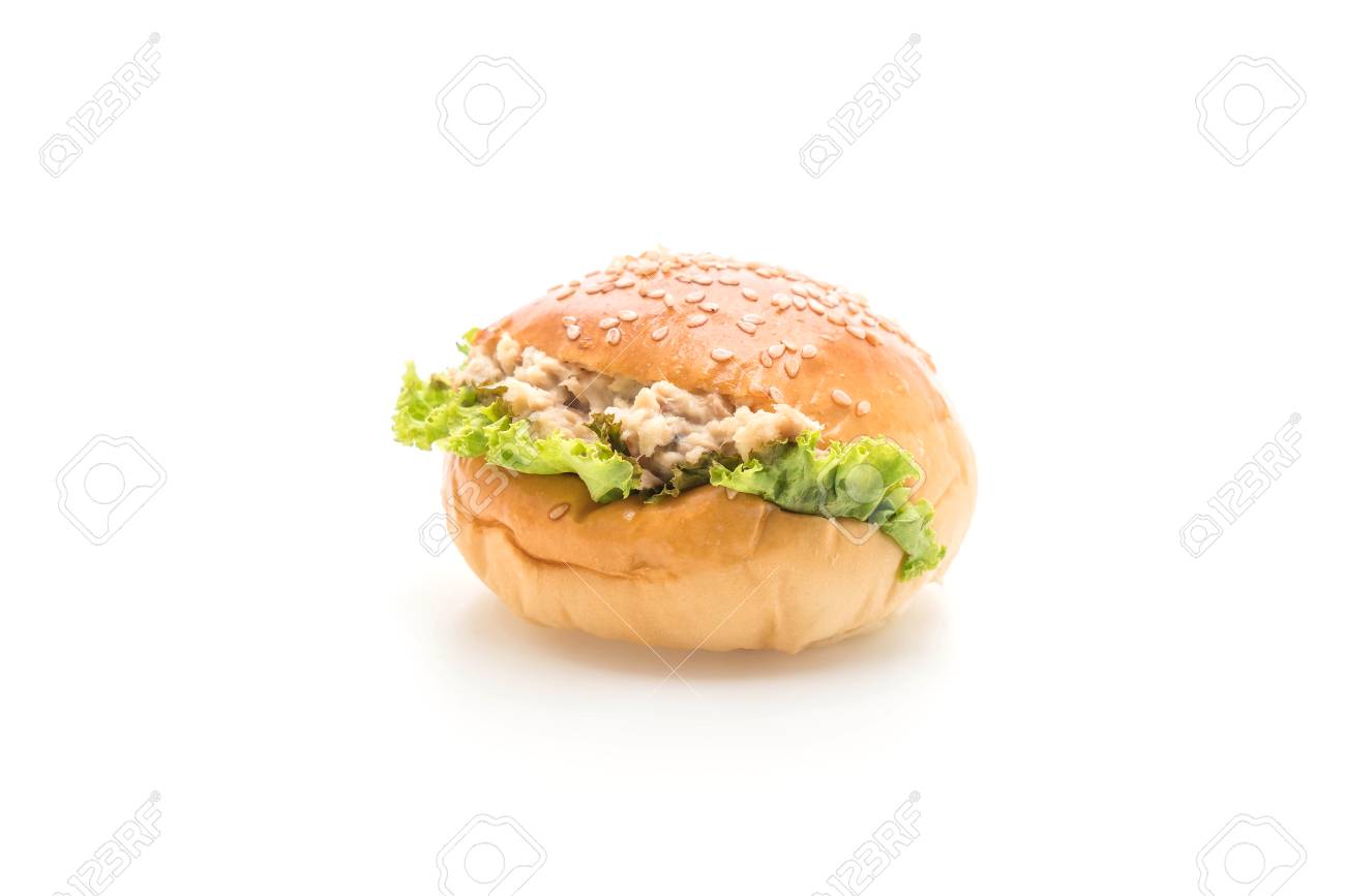 Thon Mini Burger Isole Sur Fond Blanc Banque D Images Et Photos