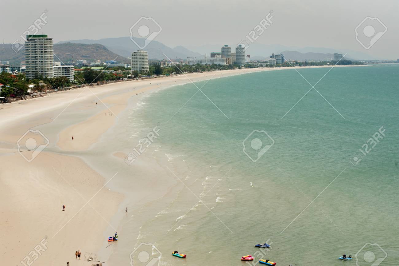 Scenic View From Wat Khao Takiab Hua Hin Beach Prachuap Khiri