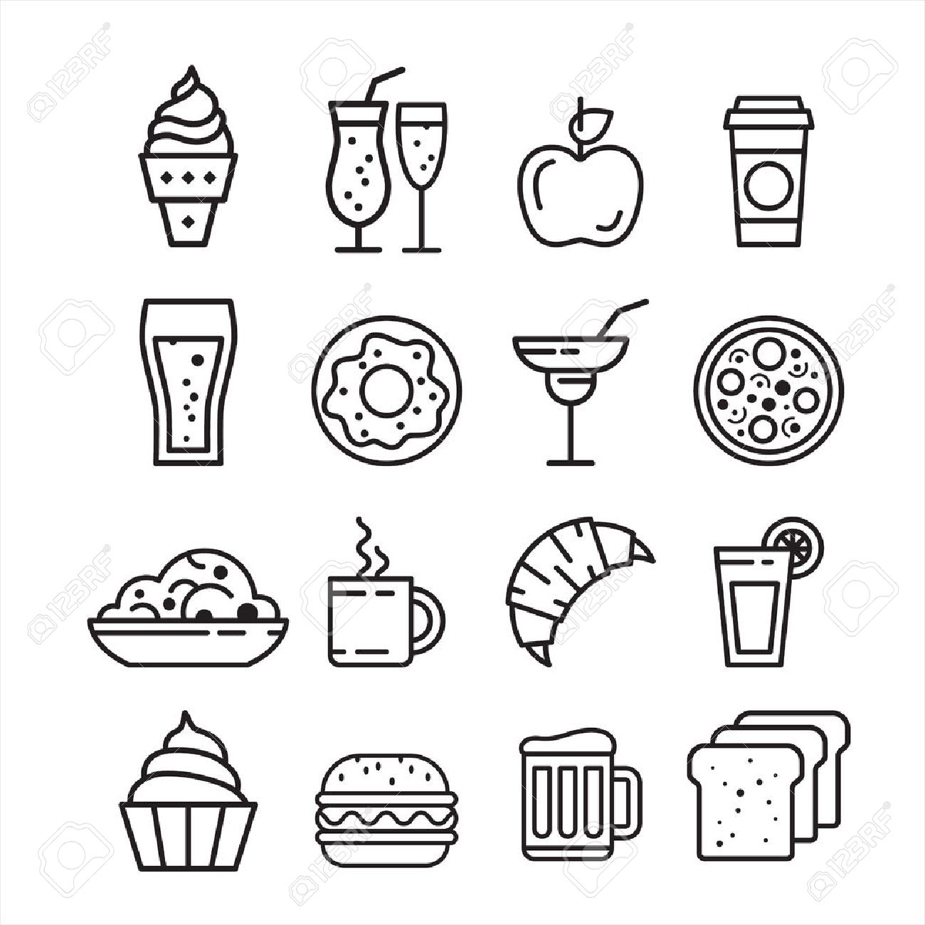 サンドイッチ ホットドッグ ピザ ハンバーガー分離ベクトル イラストの高速ジャンク フードのアイコンを設定のイラスト素材 ベクタ Image サンドイッチ ホットドッグ ピザ ハンバーガー分離ベクトル イラストの高速ジャンク フードのアイコンを設定のイラスト素材 ベクタ Image