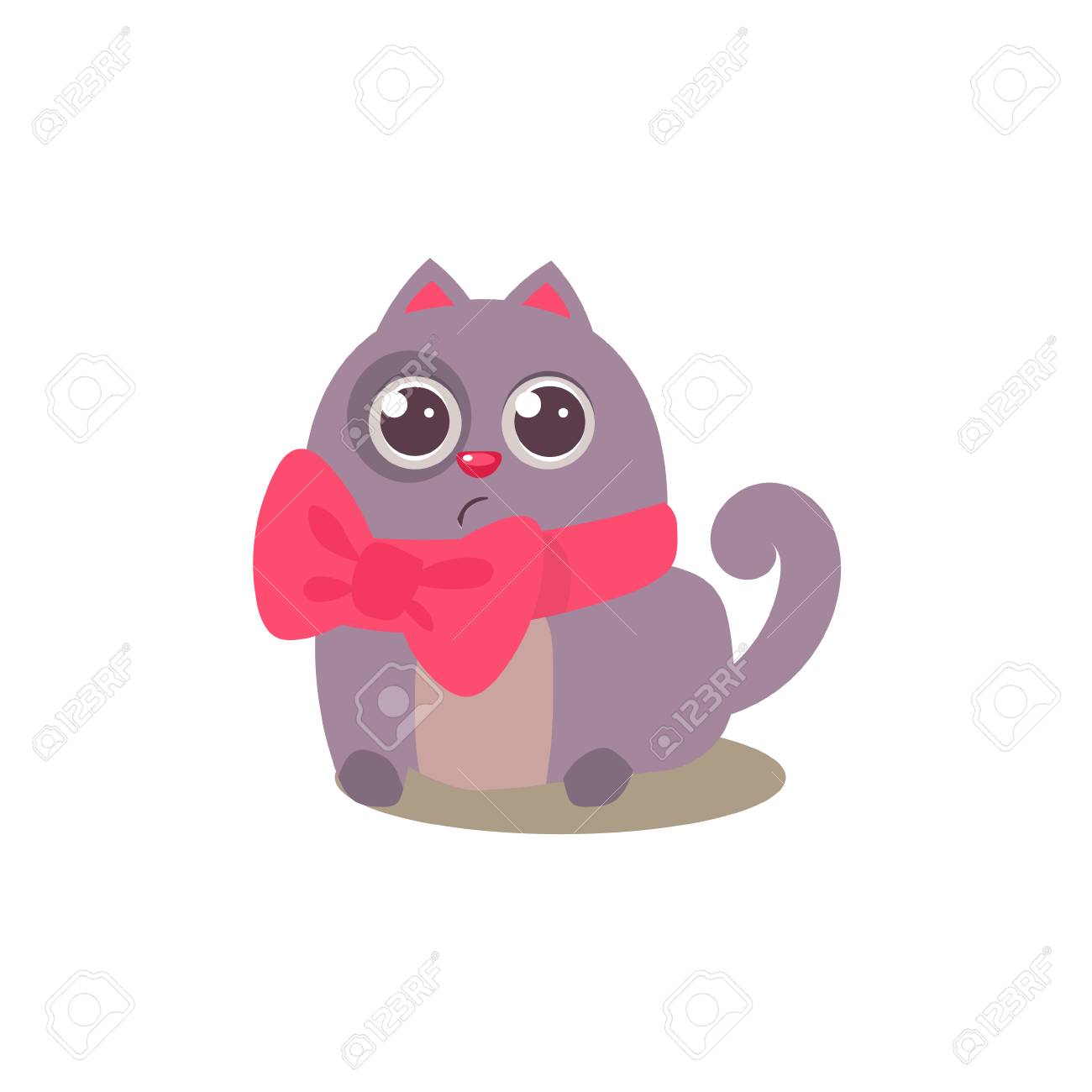 弓愛らしい絵文字フラット ベクトル Caroon スタイル分離アイコンの中の猫のイラスト素材 ベクタ Image 弓愛らしい絵文字フラット ベクトル Caroon スタイル分離アイコンの中の猫のイラスト素材 ベクタ Image
