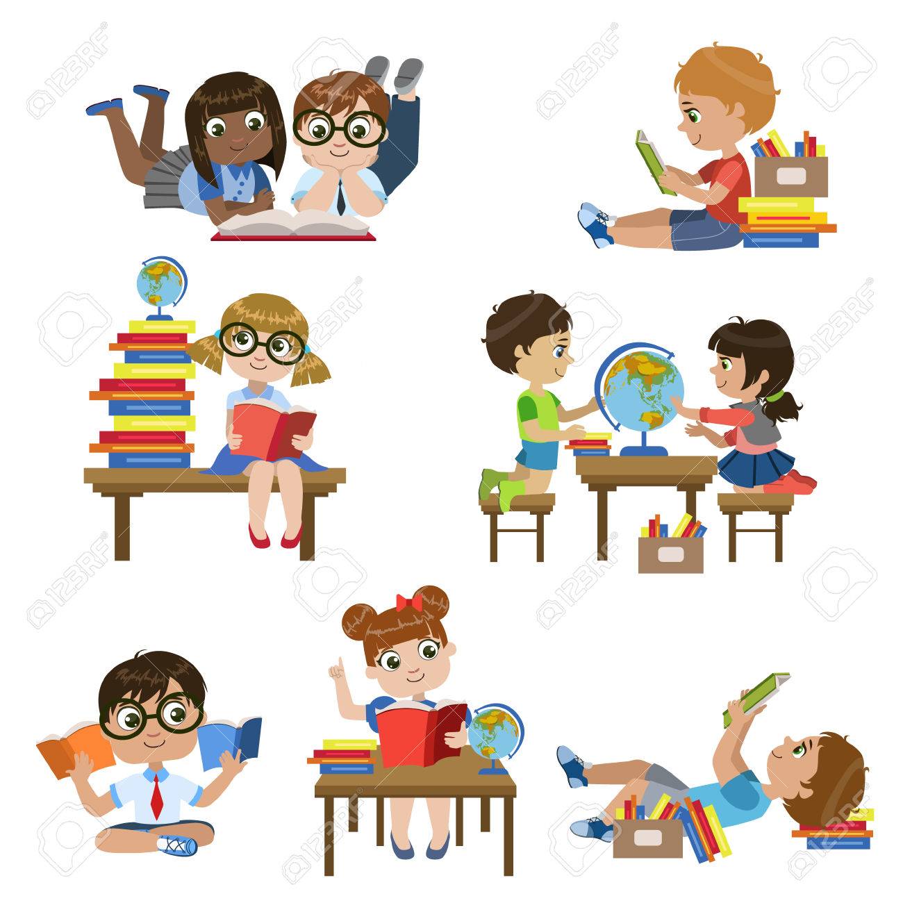 Kinds In Library Set Of Colorful Simple Design Vector Drawings Isolated On White Background - 56591824 Kinds In Library Set Of Colorful Simple Design Vector Drawings Isolated On White Background - 56591824