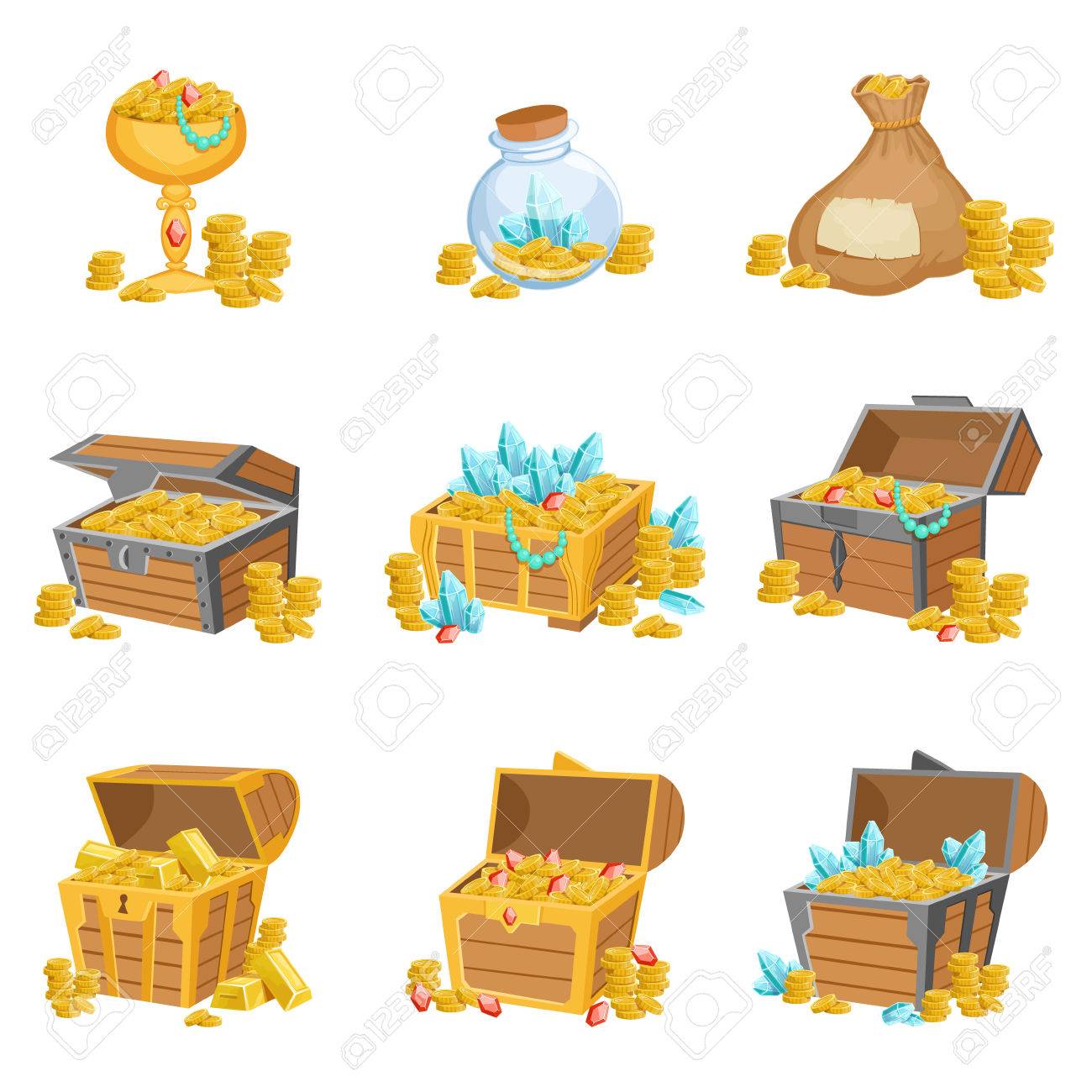 treasure and riches set