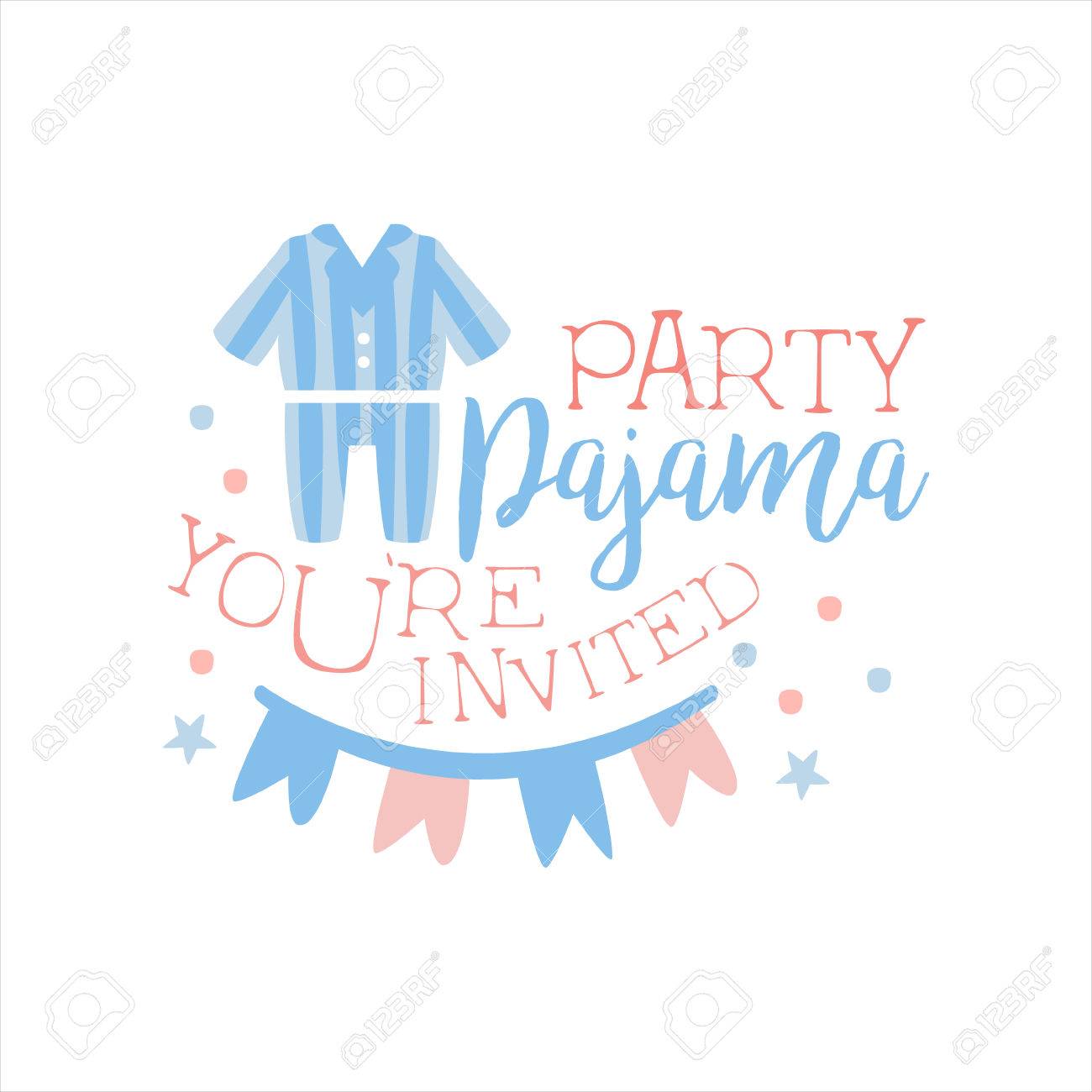 girly pajama party invitation card template with paper garland slumber party invitations free templates
