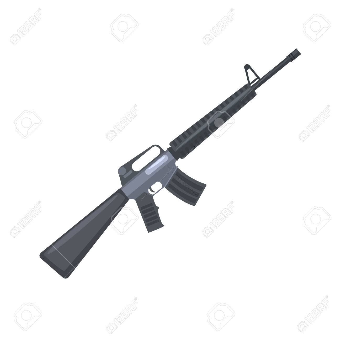 自動機銃 軍事兵器ベクター イラストのイラスト素材 ベクタ Image 7611