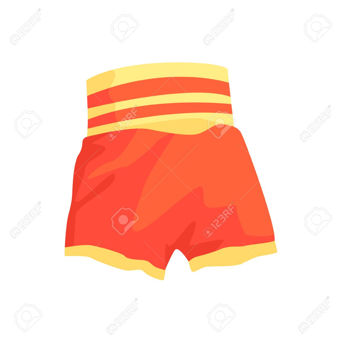Pantalones Cortos Rojos Del Boxeo, Ropa Para El Atleta. Ilustración Vectorial De Dibujos Animados De Colores Aislado En Un Fondo Blanco Svg, Vectoriales, Clip Art Vectorizado Libre De Derechos. Image 76955293.