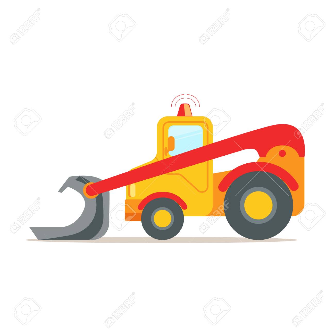 Escavadora Amarela Equipamento De Maquinas Para Construcao Vetor De Desenhos Animados Coloridos Ilustracao Isolada Em Um Fundo Branco Ilustraciones Vectoriales Clip Art Vectorizado Libre De Derechos Image 77278131