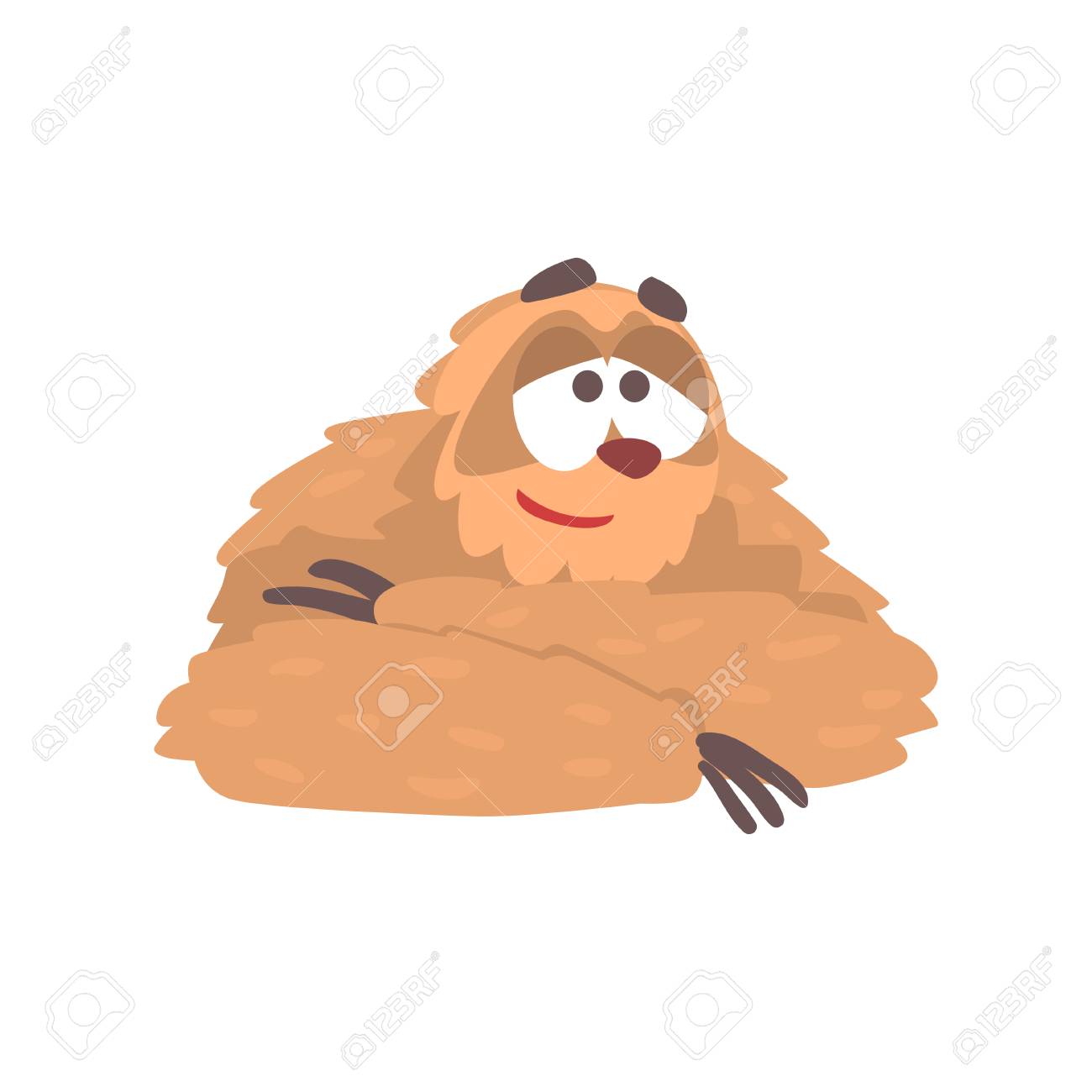 かわいい漫画のナマケモノ文字嘘を笑って面白い熱帯動物のベクトル図 のイラスト素材 ベクタ Image