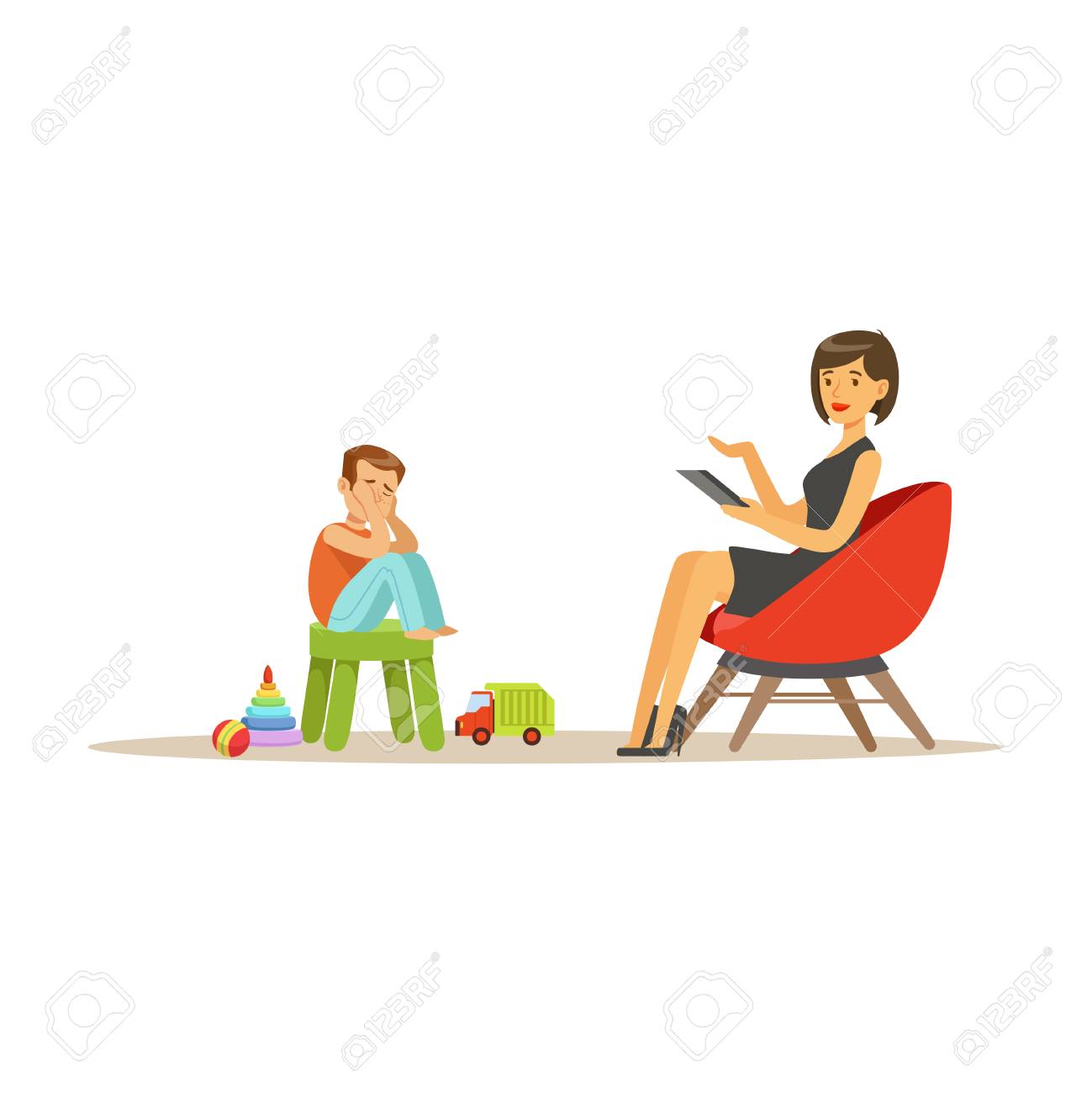 Niño Deprimido, Hablar, Con, Psicólogo Infantil, Sobre, Problemas, Psicoterapia, Consejería, Psicólogo, Tener, Sesión, Con, Paciente, Vector Ilustraciones Svg, Vectoriales, Clip Art Vectorizado Libre De Derechos. Image 87668887. Niño Deprimido, Hablar, Con, Psicólogo Infantil, Sobre, Problemas, Psicoterapia, Consejería, Psicólogo, Tener, Sesión, Con, Paciente, Vector Ilustraciones Svg, Vectoriales, Clip Art Vectorizado Libre De Derechos. Image 87668887.