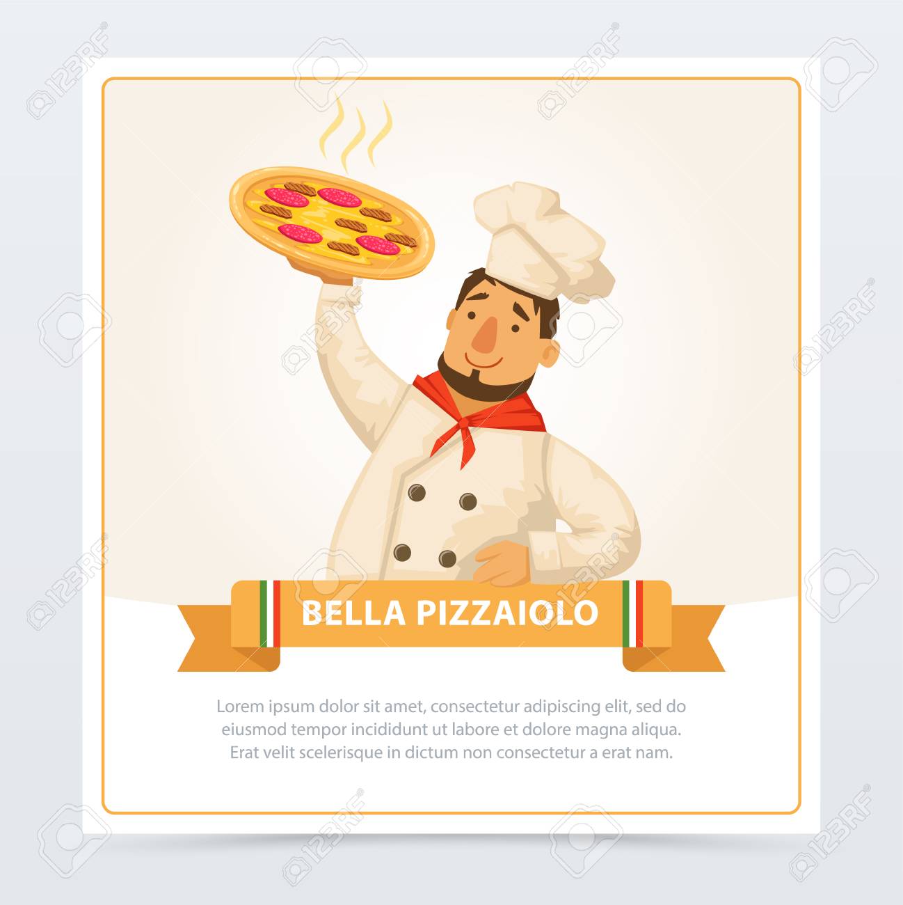 あつあつのピザを持ってイタリア焼きの漫画のキャラクター のイラスト素材 ベクタ Image あつあつのピザを持ってイタリア焼きの漫画のキャラクター のイラスト素材 ベクタ Image