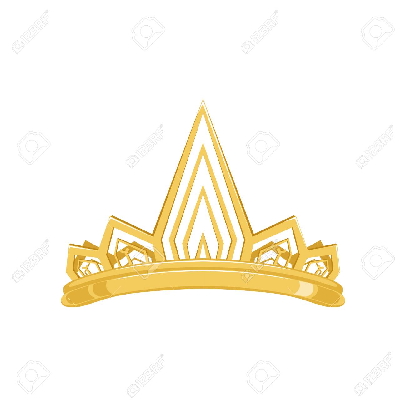 golden ancient crown for