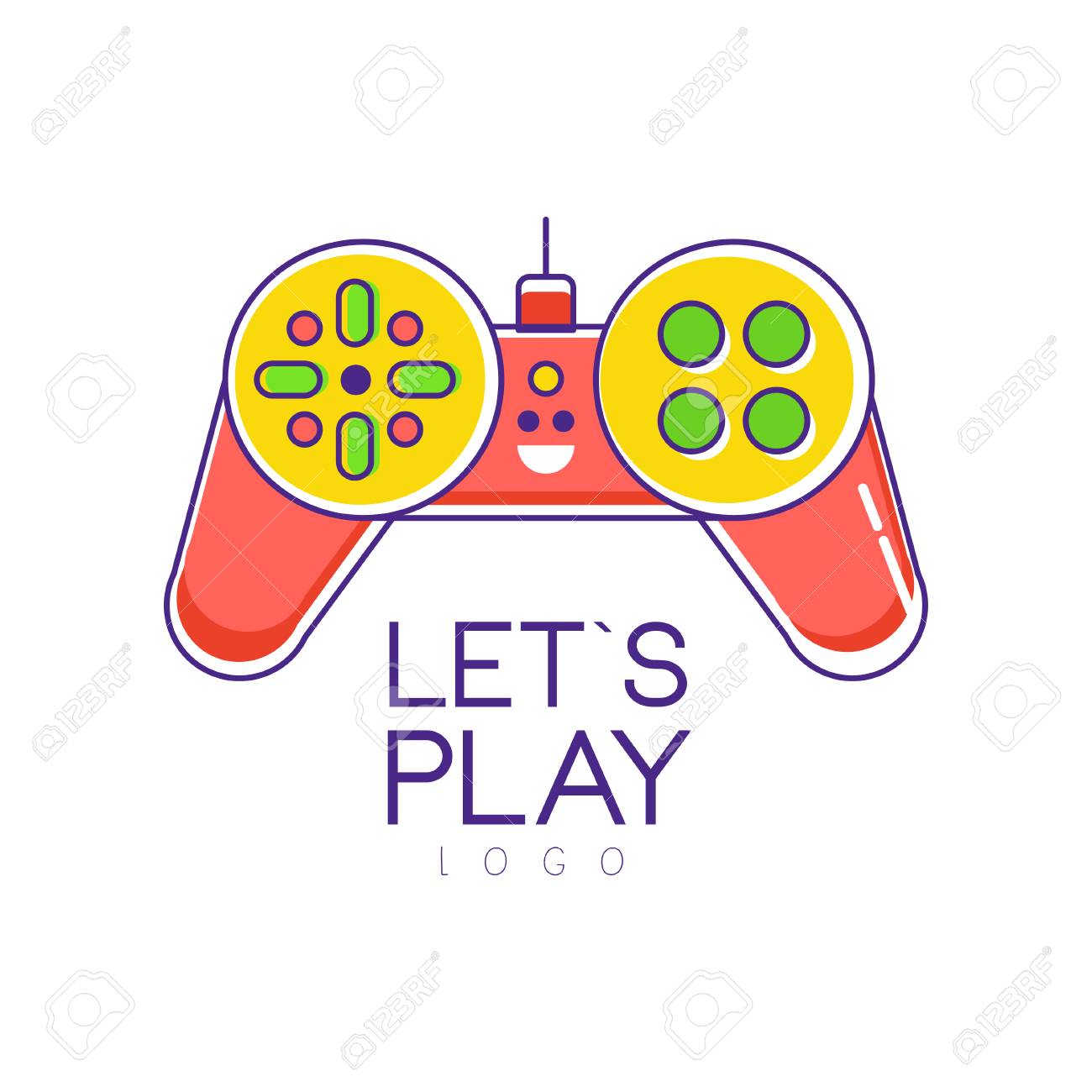 Jogos Desenho Animado Logotipo - Gráfico vetorial grátis no