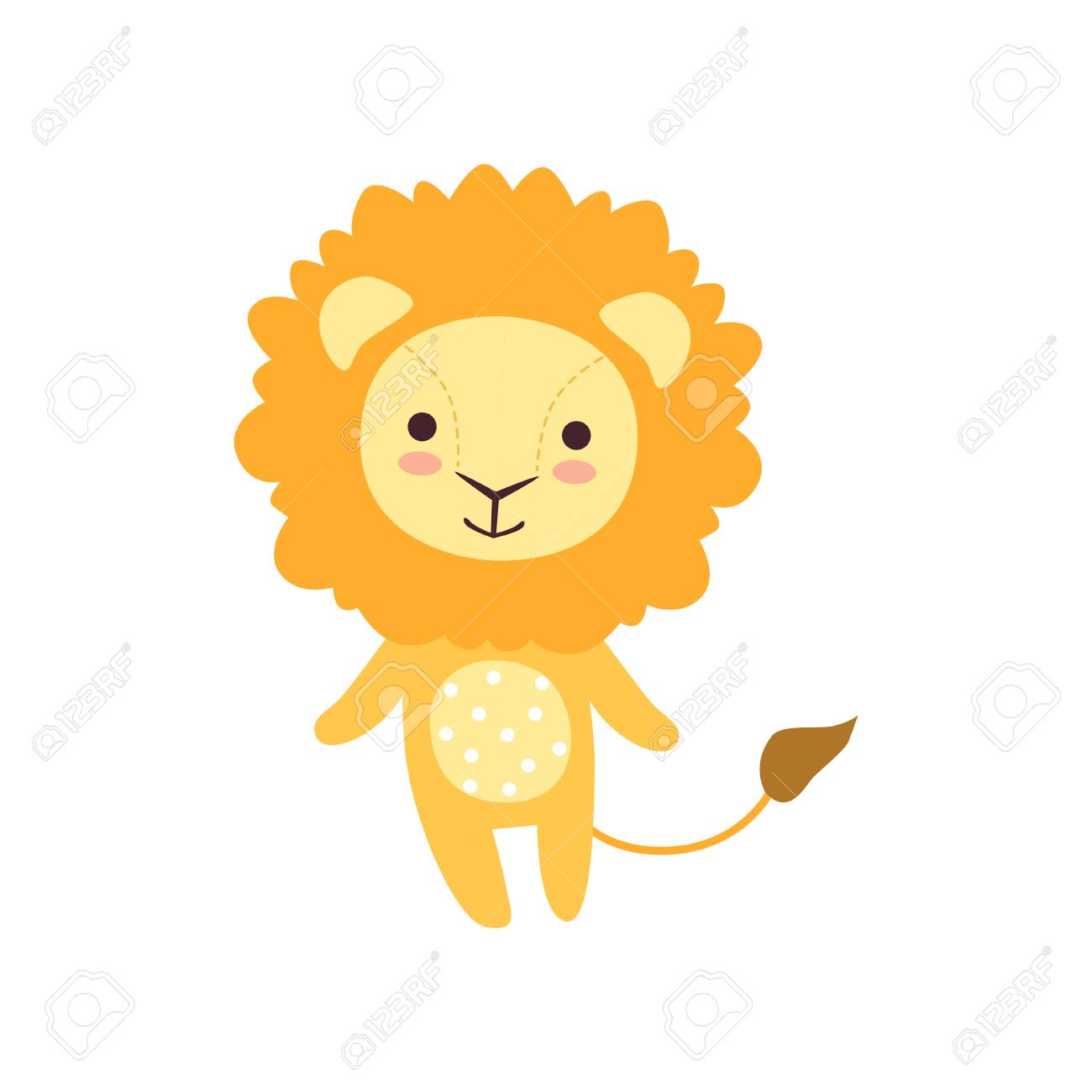 cute lion plush