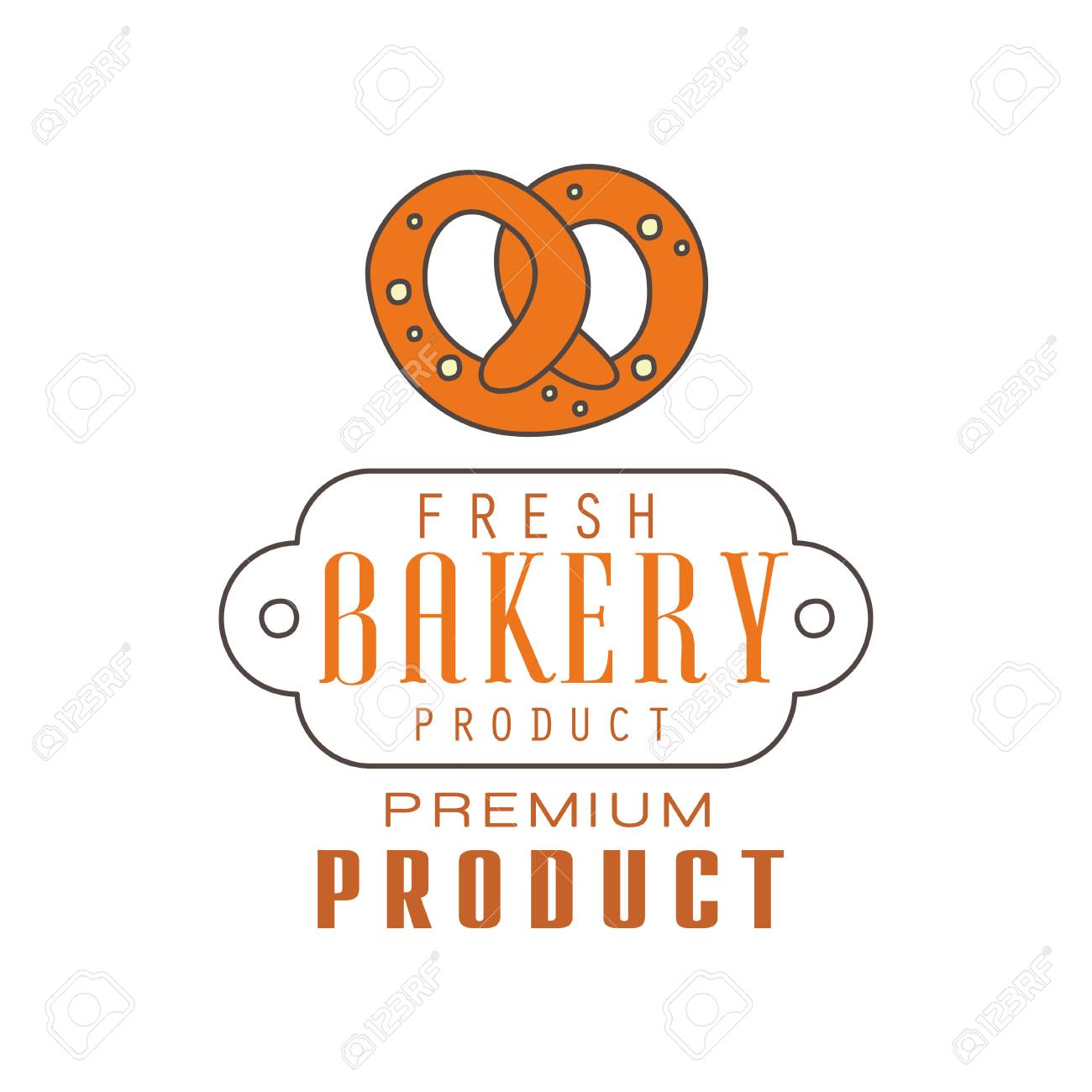 Fresh Bakery Product Premium Product Logo Template Bread Shop