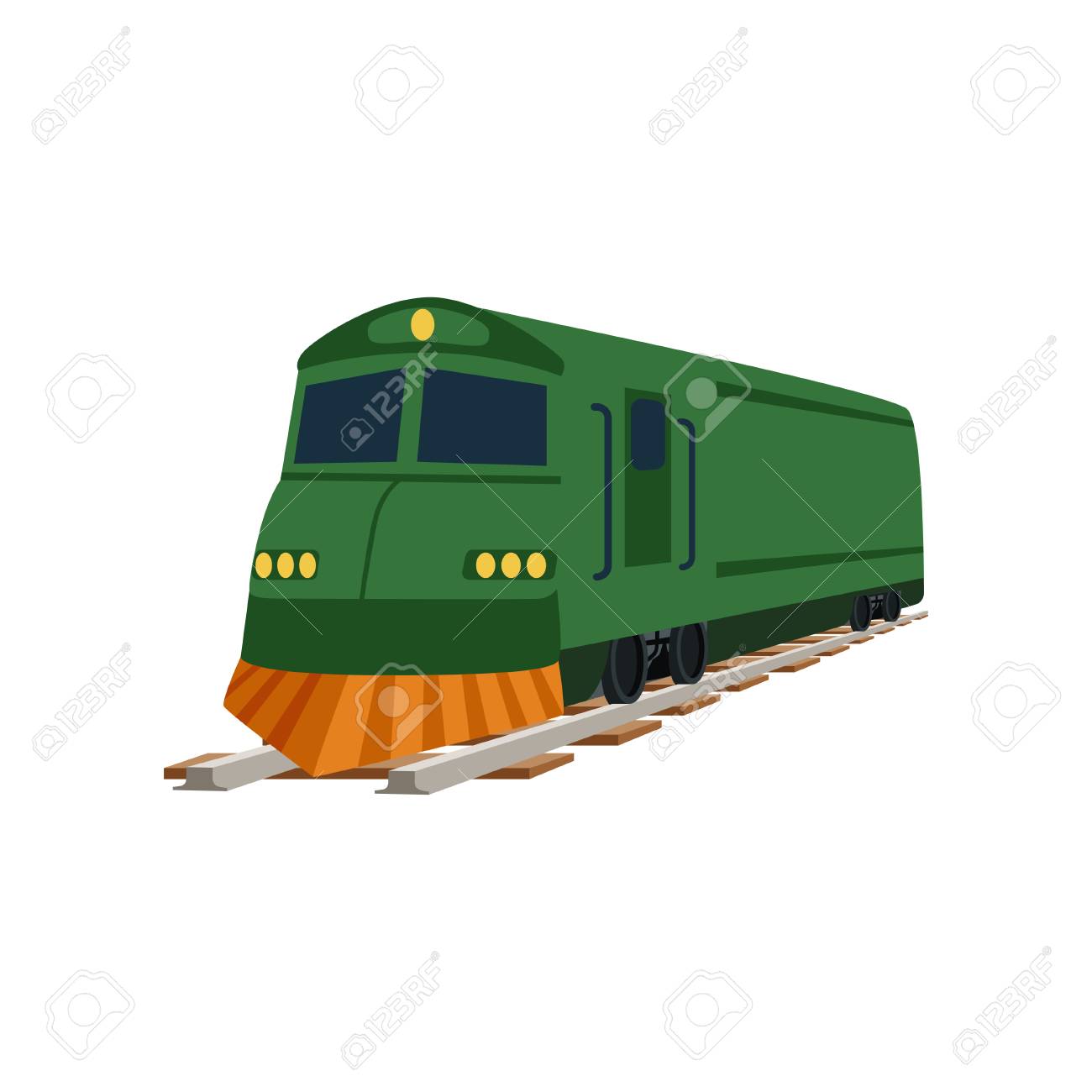 グリーン貨物または旅客列車機関車ベクトル図のイラスト素材 ベクタ Image グリーン貨物または旅客列車機関車ベクトル図のイラスト素材 ベクタ Image