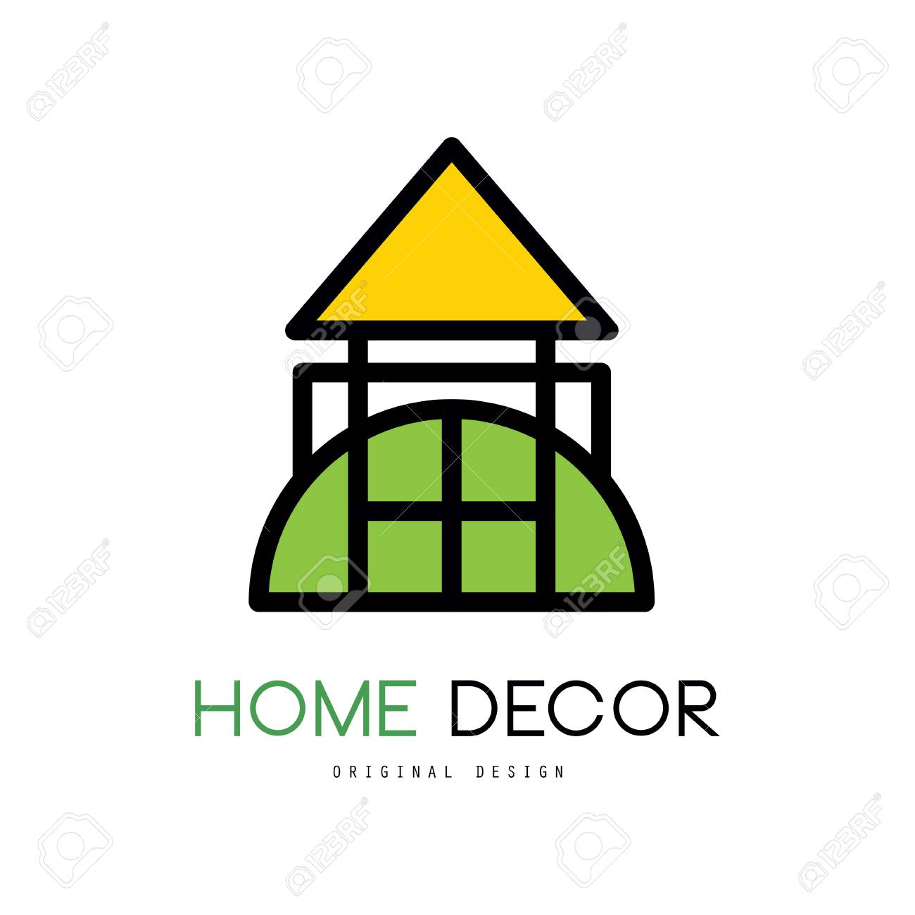 Original Emblem For Shop With Things For House Decor Graphic